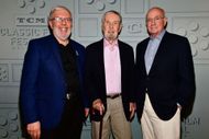 Screenwriter and director Robert Benton (center) and Producer Stanley R Jaffe (right) attend the screening of 'Kramer vs. Kramer' in 2018. (Image via Getty)